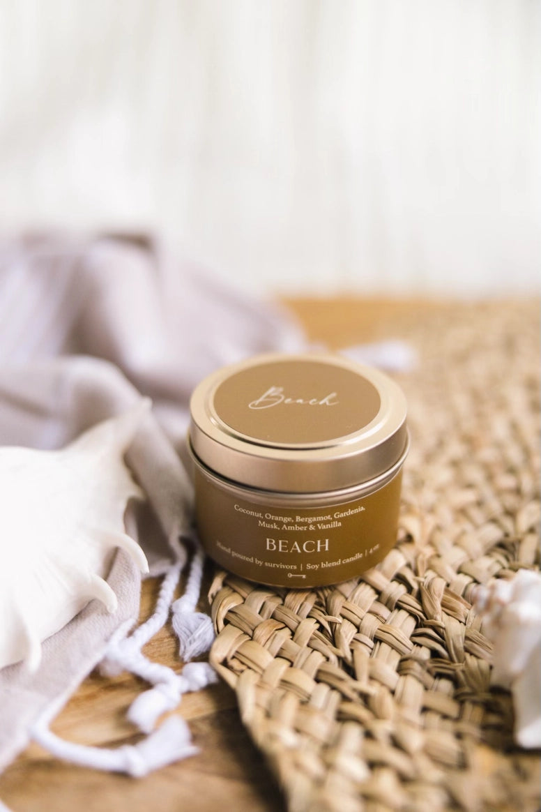 Beach Travel Tin Candle 4oz