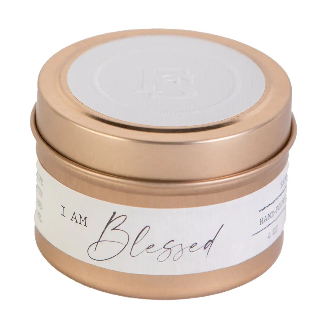 I Am Blessed Travel Tin Candle 4oz