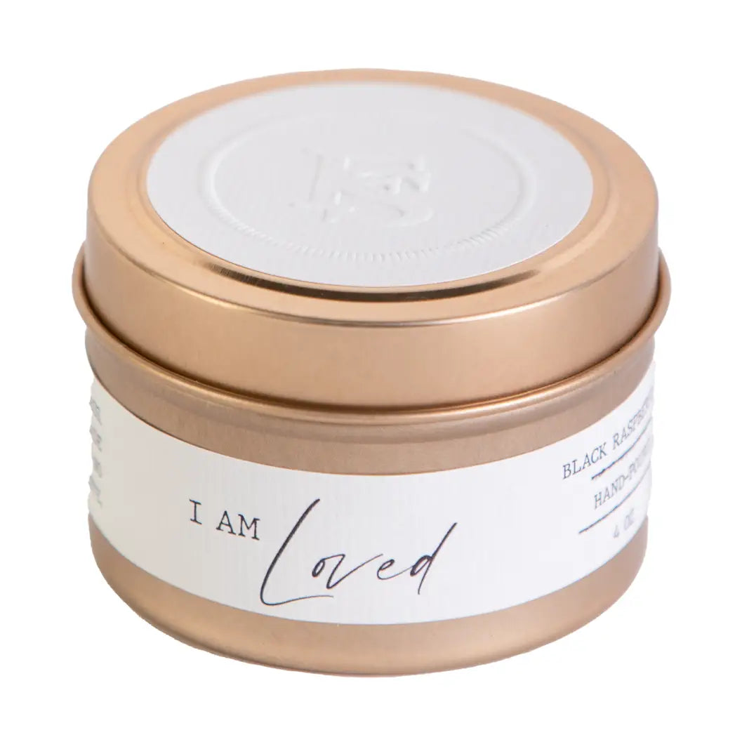 I Am Loved Travel Tin Candle 4oz